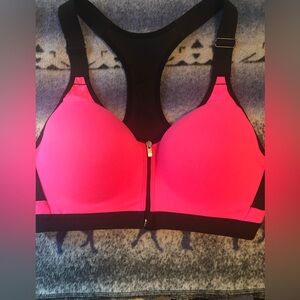 VSX Pink and Black Sports Bra